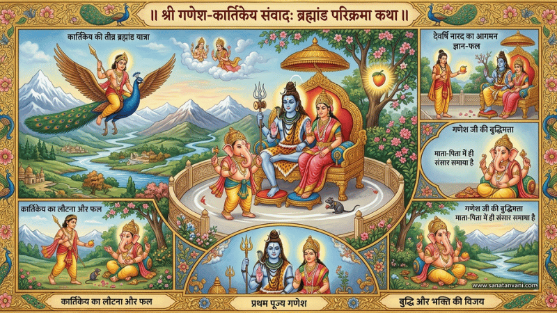 गणेश और कार्तिकेय प्रतियोगिता कथा