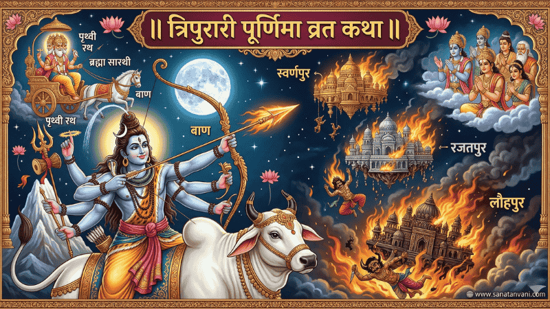 त्रिपुरारी पूर्णिमा व्रत कथा