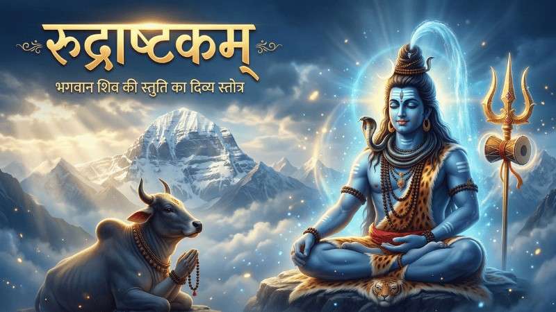 रुद्राष्टकम् सम्पूर्ण पाठ, हिन्दी अर्थ, लाभ और विधि