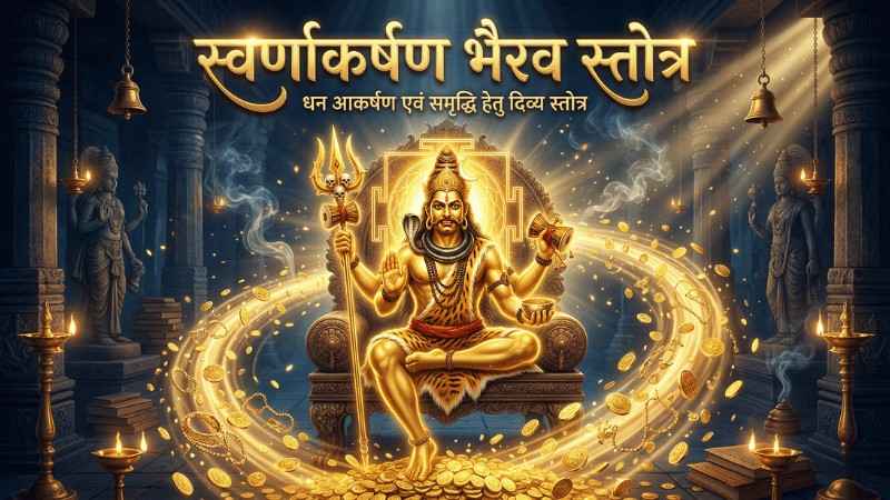 स्वर्णाकर्षण भैरव स्तोत्र सम्पूर्ण पाठ, हिन्दी अर्थ, लाभ एवं विधि