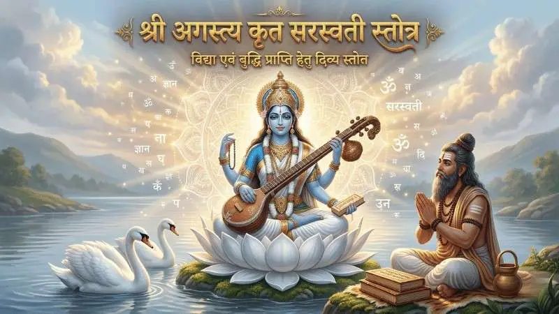 अगस्त्य कृत सरस्वती स्तोत्र